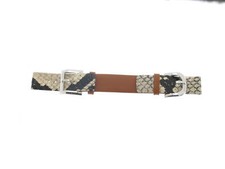 D&G cinturino marrone  fibbia ardiglione misura 16mm new genuine strap brown