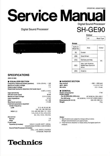 Technics ge90 - sh,