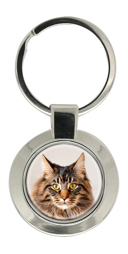 Portachiavi gatto maine coon - gatto,