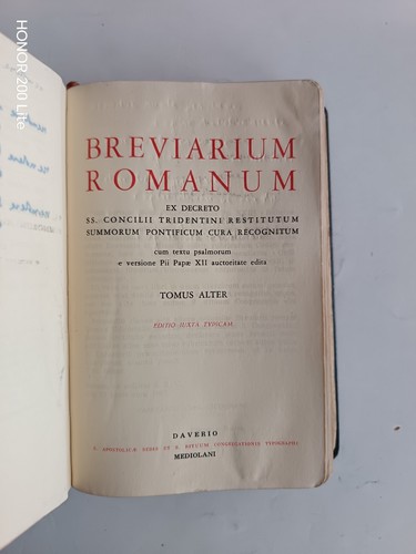 Breviarium romanum tomus alter - romanum,