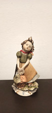 CAPODIMONTE Statuina Porcellana Bambina Che Canta G.Pezzato Con Certificato 15cm