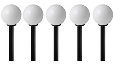 KIT N5 SFERE DA GIARDINO CON PALO ILLUMINAZIONE LAMPIONE  LAMPIONCINO OPACA 1.5M