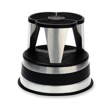 Cramer Sgabello Kik-step - Capacità di carico 500 Lb - 15,6" X 15,6" X 14" - Argento