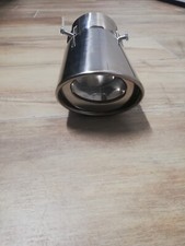 SCARICO SPORTIVO CODINO MARMITTA TERMINALE AUTO TUNING ACCIAIO CROMATO NUOVO