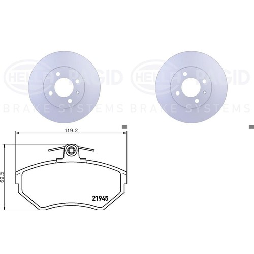 Hella set freni - freni, a