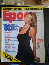 EPOCA 1992 Claudia SCHIFFER, foto NAOMI CAMPBELL Simona TAGLI Ivan CAPELLI