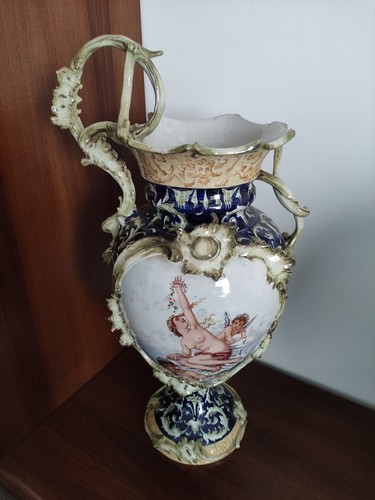 Antico vaso ceramica maiolica