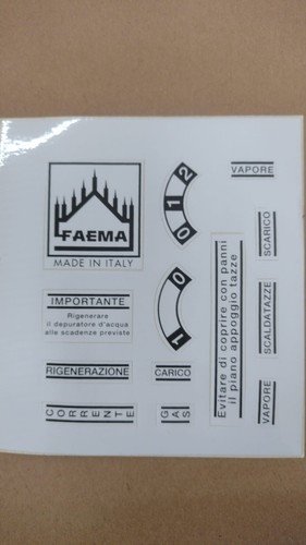 Etichetta adesiva faema - etichetta,