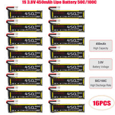 16 pezzi 450mAh 1S HV 3,8 V batteria LiPo 150C JST-PH 2.0 PowerWhoop spina mCPX