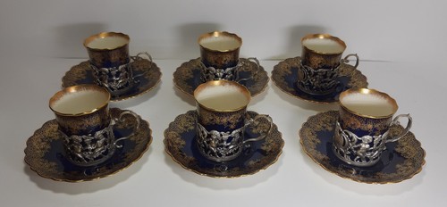 Antico servizio tazze caffe - servizio, 6