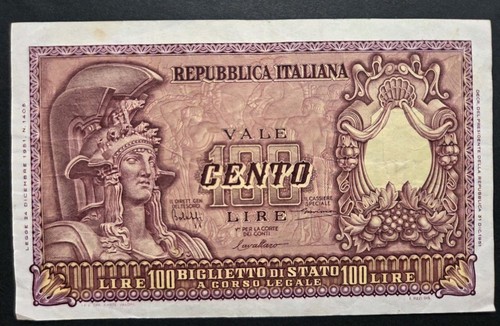 100 lire italia - 100,