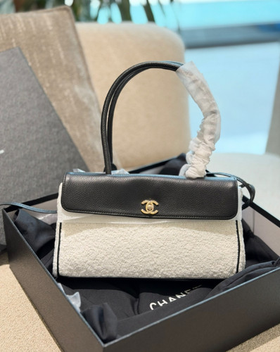 Borsa baguette bicolore panda - baguette,