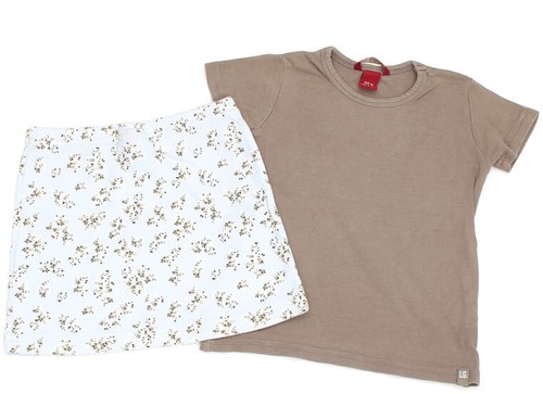 Set estivo bambina gonna - set,