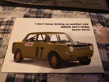 253z Cartolina Auto Ayrton Senna