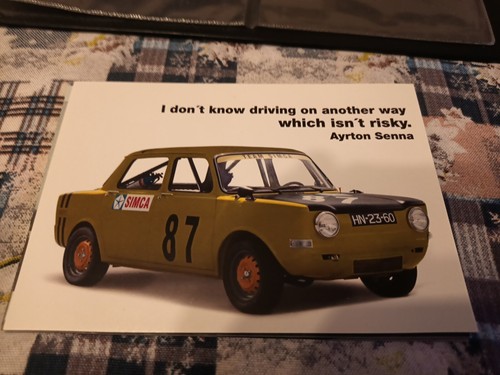 253z cartolina auto ayrton - 253z,