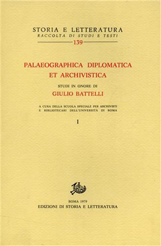 Palaeographica diplomatica - -,