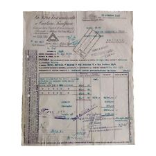 1946 La Fibra Vulcanizzata E Cartiere Cisalpine Milano Fattura C02526