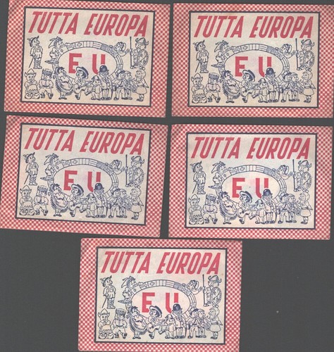 Tutta europa lotto 5 - lotto, bustine