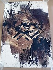 Vhils - Vista - Stampa artistica rifinita a mano edizione limitata Alexandre Farto 2021