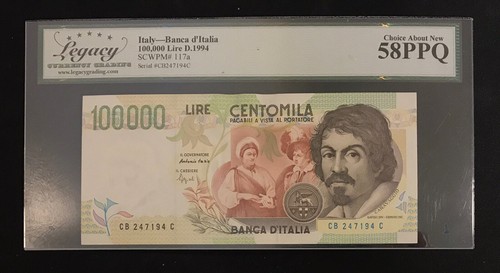 Italy 100000 lire 1994 - 100000, lire,