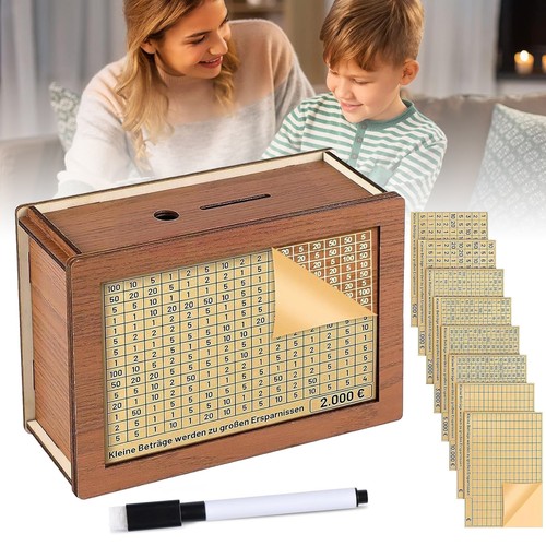 Salvadanaio legno con - in,