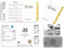 Diamante taglio brillante 0,52 ct incisione laser CERTIFICATO IGI