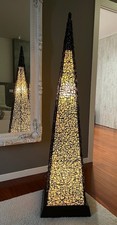 lampada terra piramide intrecciata Etnica H 160 cm