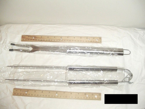 Stainless steel barbecue set - stainless,