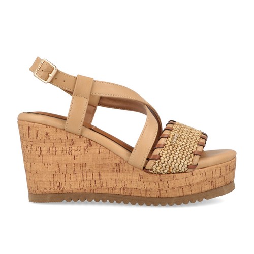Jeeo mayor raffia sandalo con - raffia,