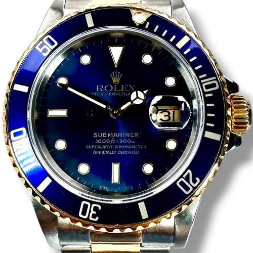 Rolex submariner 16803 blue - rolex,