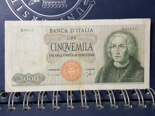 Banconota 5000 lire colombo - 5000,