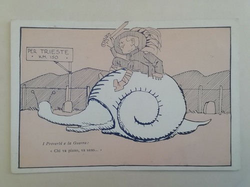 Cartolina umoristica proverbi - umoristica, "proverbi
