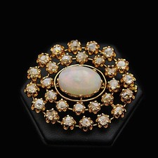 SPILLA VINTAGE IN ORO 18 KT