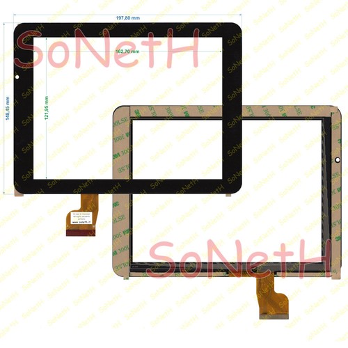 Vetro touch screen - touch, 8,0"