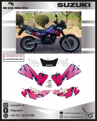 Kit suzuki 650 - dr, e