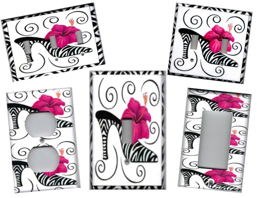 Tacco alto zebrato con - con, fiori