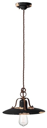Lampada sospensione nera - lampada, a