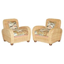 Coppia poltrone club vimini - coppia,