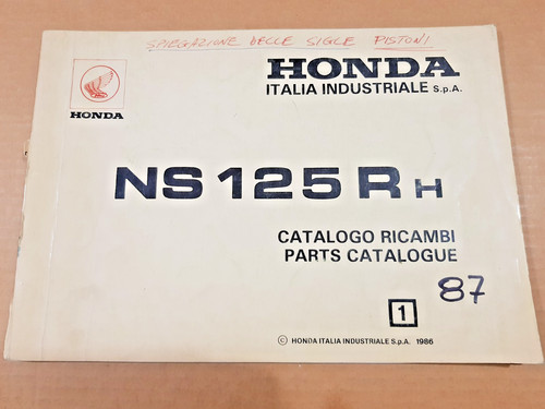 Catalogo ricambi honda 125 - ricambi, ns