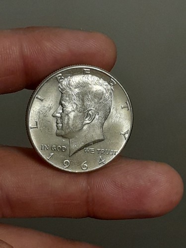 1964 kennedy mezzo dollaro - p,