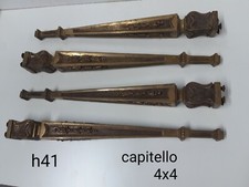 Antichi Fregi In Ottone Pieno  " Piedini "stile Luigi XVI 