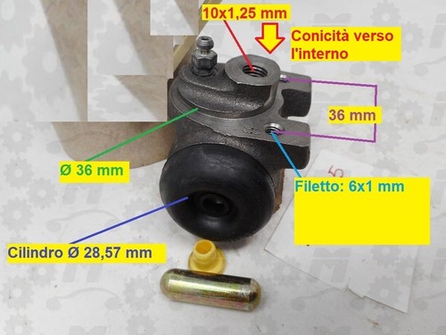 Cilindretto olio freno