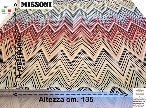 Tessuto missoni metraggio - a,