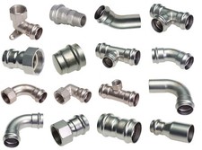 Raccordo a pressare acciaio