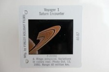 Voyager 1 Saturn Encounter  SPACE EXPLORATION No5  35mm cellulose slide