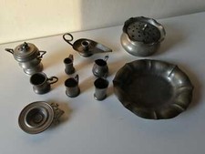 LOTTO DIECI OGGETTI IN PELTRO 