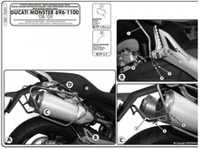 GIVI KIT MONTAGGIO TELAIETTI BORSE SOFFICI T681 DUCATI MONSTER 696 08-12