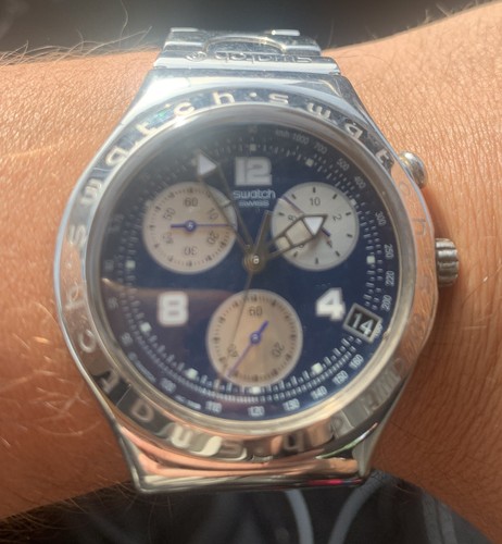 Swatch irony chronograph blu - chronograph,