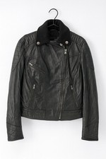 Giacca biker donna pelle - , nera