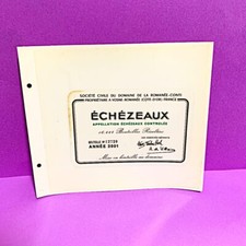 ROMANEE CONTI ECHEZEAUX LABEL